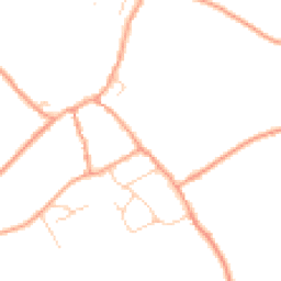 Daytime road noise heatmap for GU10 5NX