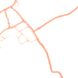 Daytime road noise heatmap for GU10 5PE