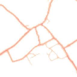 Daytime road noise heatmap for GU10 5QH