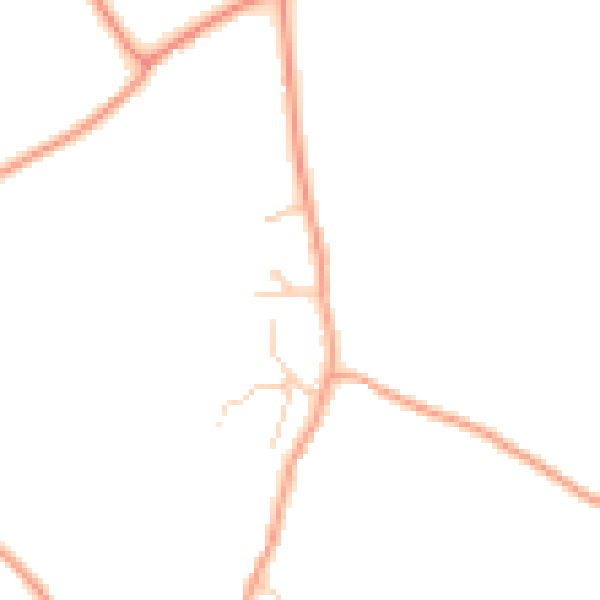 Daytime road noise heatmap for GU10 5RG