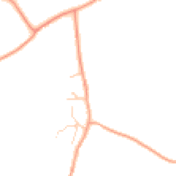 Daytime road noise heatmap for GU10 5RQ