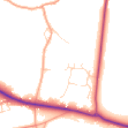 Daytime road noise heatmap for GU10 5TH