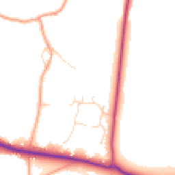 Daytime road noise heatmap for GU10 5TQ