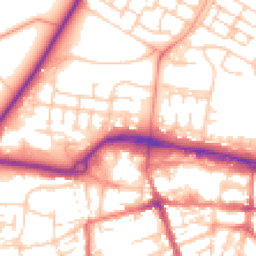 Daytime road noise heatmap for GU11 1AD