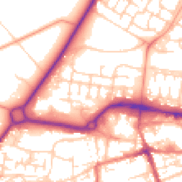 Daytime road noise heatmap for GU11 1AH