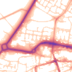 Daytime road noise heatmap for GU11 1AN