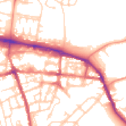 Daytime road noise heatmap for GU11 1BG