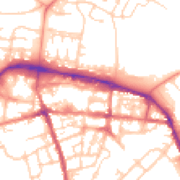 Daytime road noise heatmap for GU11 1BY
