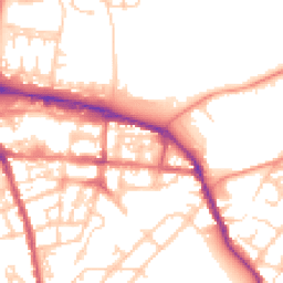 Daytime road noise heatmap for GU11 1DH