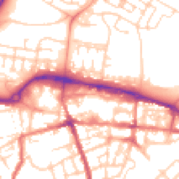Daytime road noise heatmap for GU11 1DJ