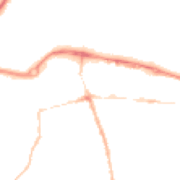 Night-time road noise heatmap for GU11 1DL