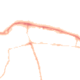 Night-time road noise heatmap for GU11 1DU