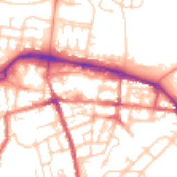 Daytime road noise heatmap for GU11 1DX