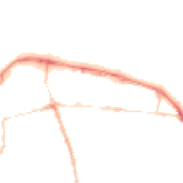 Night-time road noise heatmap for GU11 1DZ