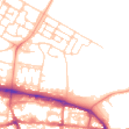 Daytime road noise heatmap for GU11 1FH