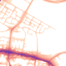 Daytime road noise heatmap for GU11 1FL