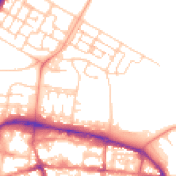 Daytime road noise heatmap for GU11 1FN