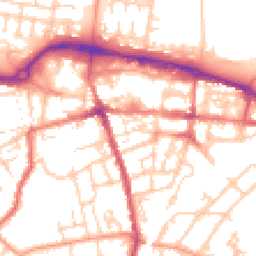 Daytime road noise heatmap for GU11 1FP