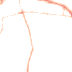 Night-time road noise heatmap for GU11 1NJ