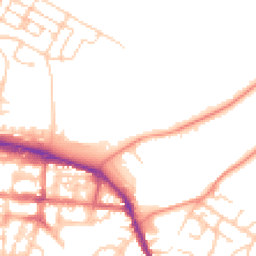 Daytime road noise heatmap for GU11 1RJ