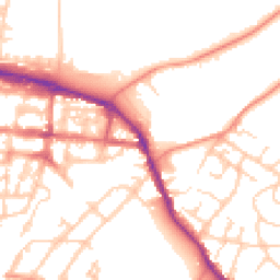 Daytime road noise heatmap for GU11 1SL