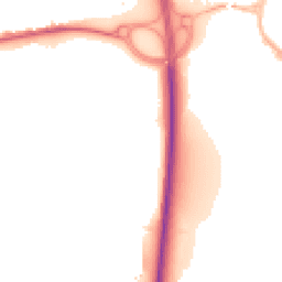 Night-time road noise heatmap for GU11 2EN