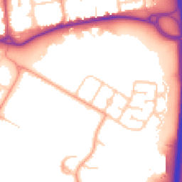 Daytime road noise heatmap for GU11 2ND