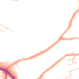 Daytime road noise heatmap for GU11 2QH