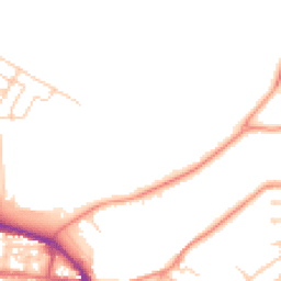 Daytime road noise heatmap for GU11 2QQ