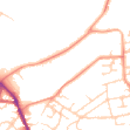 Daytime road noise heatmap for GU11 2QS