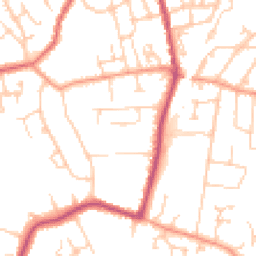 Daytime road noise heatmap for GU11 3DL