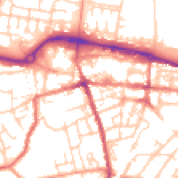 Daytime road noise heatmap for GU11 3DP