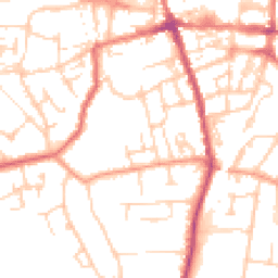 Daytime road noise heatmap for GU11 3EX