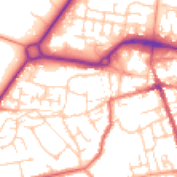 Daytime road noise heatmap for GU11 3JZ