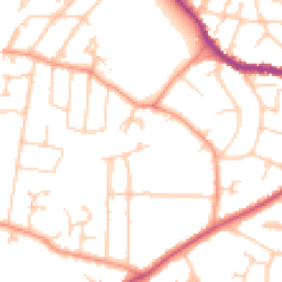 Daytime road noise heatmap for GU11 3QT