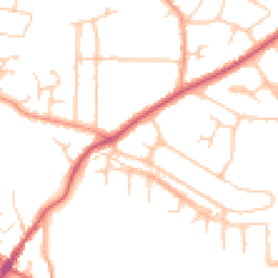 Daytime road noise heatmap for GU11 3SD