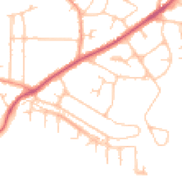 Daytime road noise heatmap for GU11 3TB
