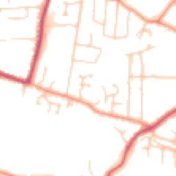 Daytime road noise heatmap for GU11 3TW