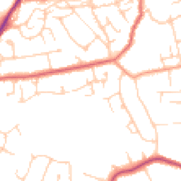 Daytime road noise heatmap for GU11 3XQ