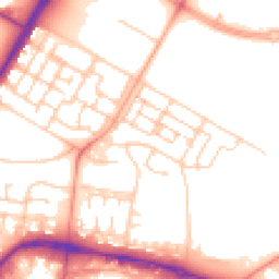 Daytime road noise heatmap for GU11 4AG