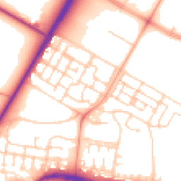 Daytime road noise heatmap for GU11 4BG
