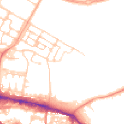 Daytime road noise heatmap for GU11 4ET