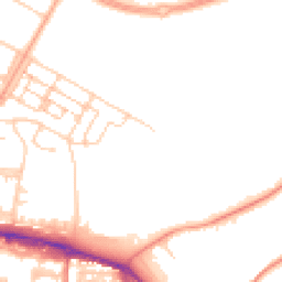 Daytime road noise heatmap for GU11 4EU