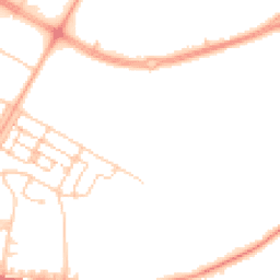 Daytime road noise heatmap for GU11 4FJ