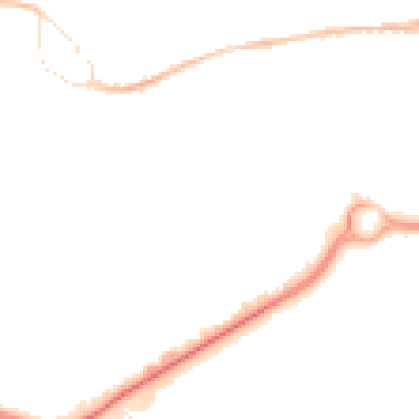 Night-time road noise heatmap for GU14 0AA