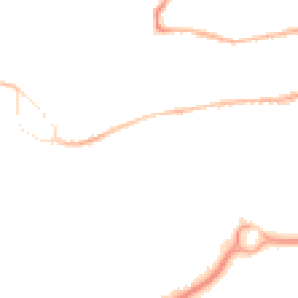 Night-time road noise heatmap for GU14 0AG