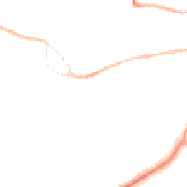 Night-time road noise heatmap for GU14 0AH