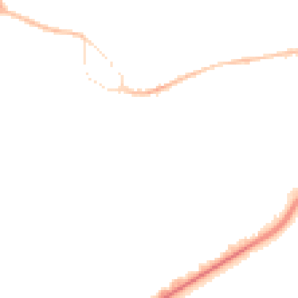 Night-time road noise heatmap for GU14 0AP