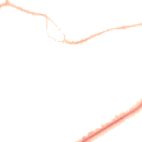 Night-time road noise heatmap for GU14 0AS