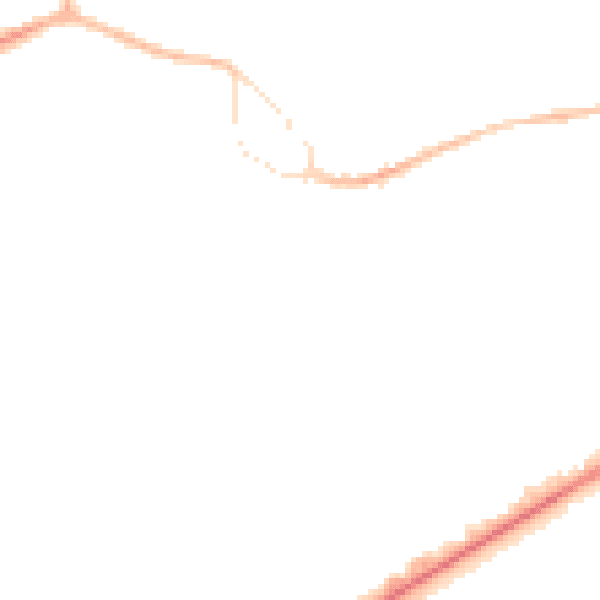 Night-time road noise heatmap for GU14 0AX
